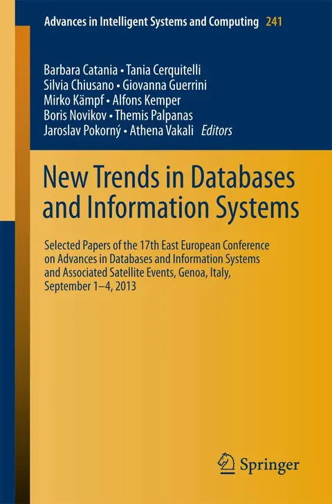 Cover of New Trends in Databases and Information Systems