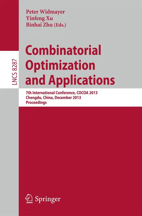 Cover of Combinatorial Optimization and Applications