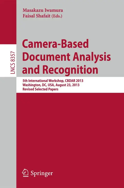 Cover of Camera-Based Document Analysis and Recognition
