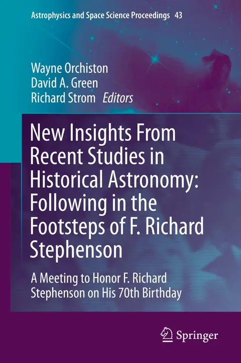 Cover of New Insights from Recent Studies in Historical Astronomy