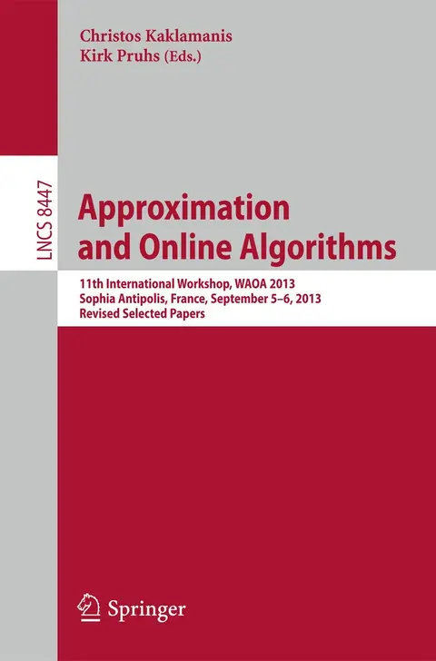 Cover of Approximation and Online Algorithms