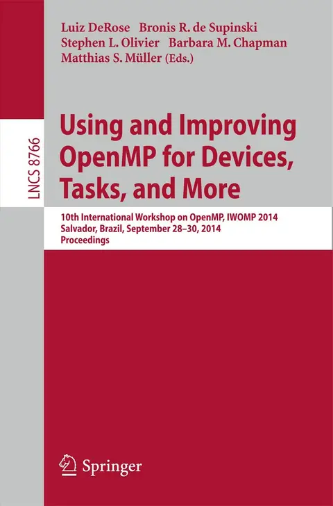 Cover of Using and Improving Openmp for Devices, Tasks, and More