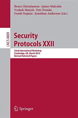 Cover of Security Protocols XXII