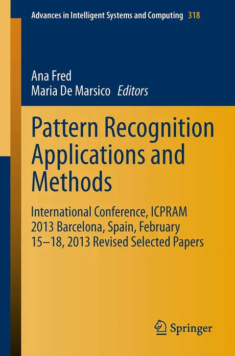 Cover of Pattern Recognition Applications and Methods