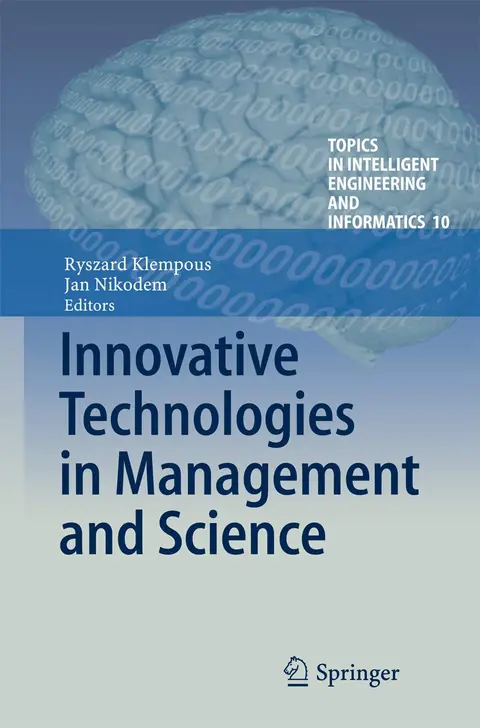 Cover of Innovative Technologies in Management and Science