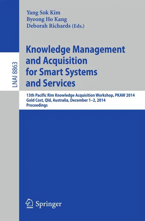 Cover of Knowledge Management and Acquisition for Smart Systems and Services