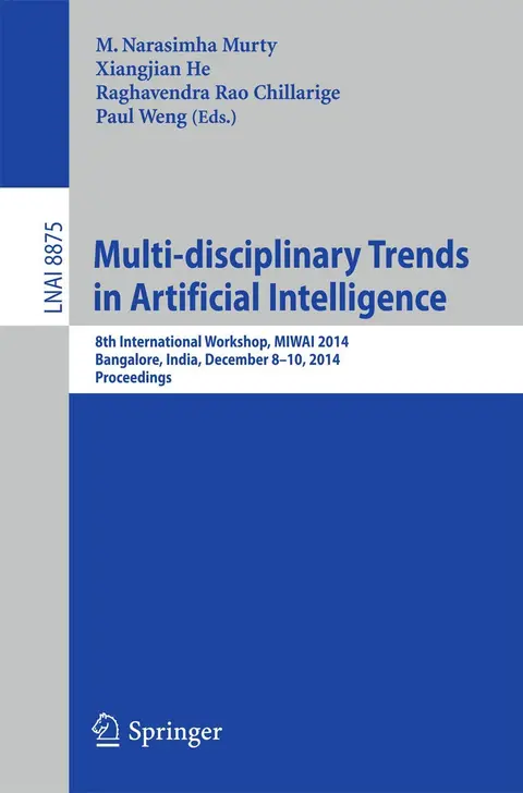 Cover of Multi-disciplinary Trends in Artificial Intelligence