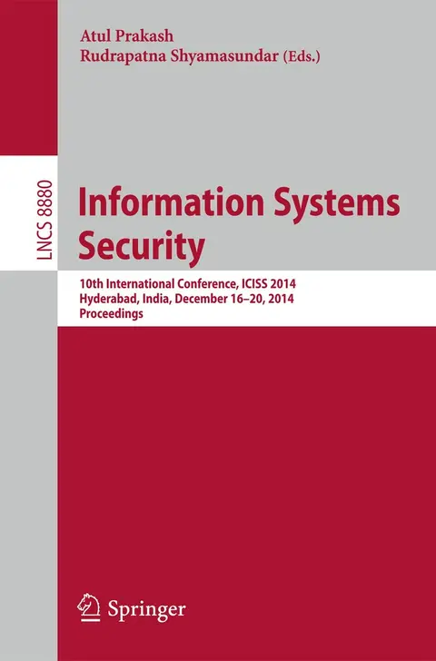 Cover of Information Systems Security