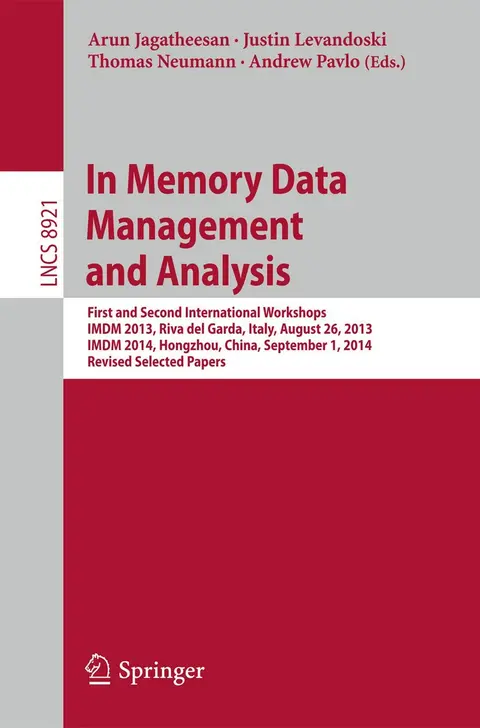 Cover of In Memory Data Management and Analysis