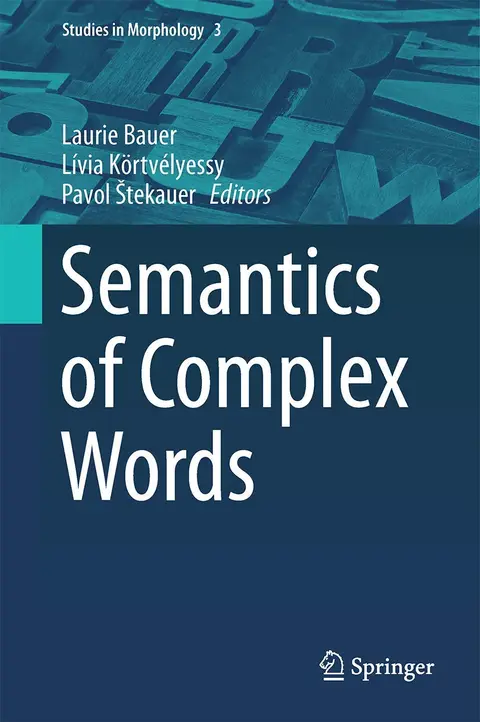 Cover of Semantics of Complex Words
