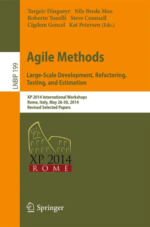 Cover of Agile Methods. Large-Scale Development, Refactoring, Testing, and Estimation