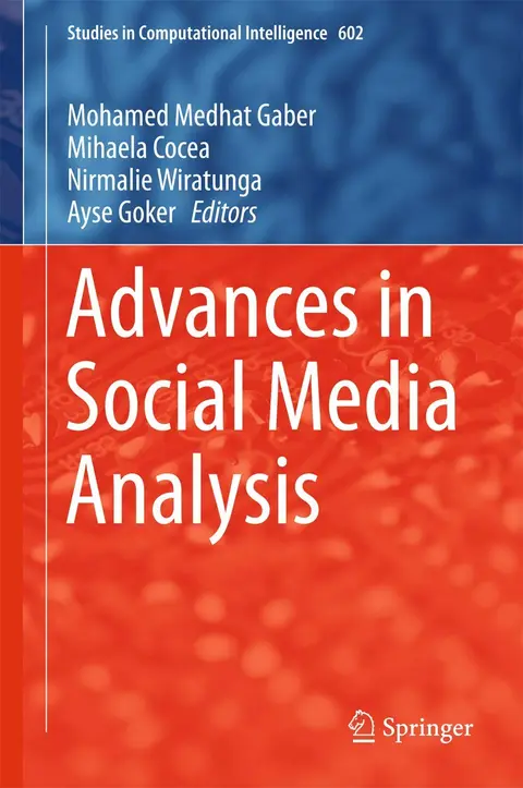 Cover of Advances in Social Media Analysis