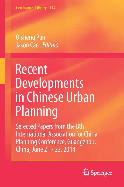 Cover of Recent Developments in Chinese Urban Planning