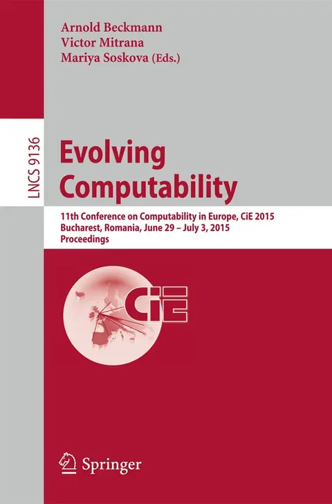 Cover of Evolving Computability