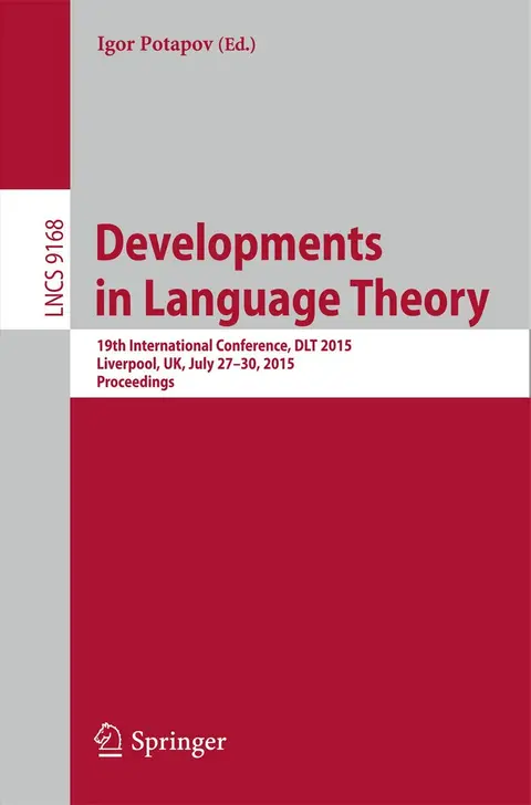 Cover of Developments in Language Theory