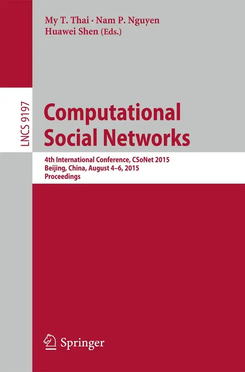 Cover of Computational Social Networks