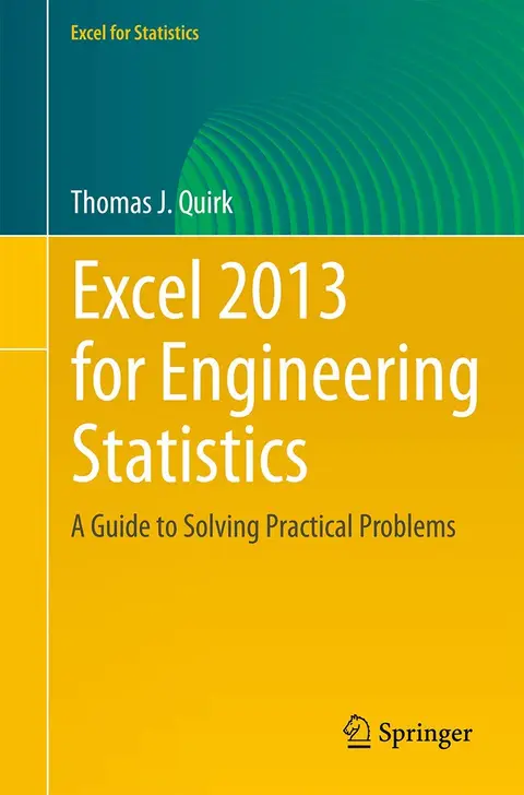 Cover of Excel 2013 for Engineering Statistics