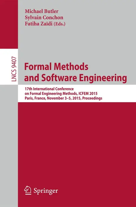 Cover of Formal Methods and Software Engineering