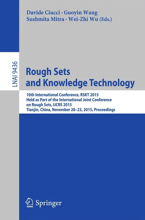 Cover of Rough Sets and Knowledge Technology