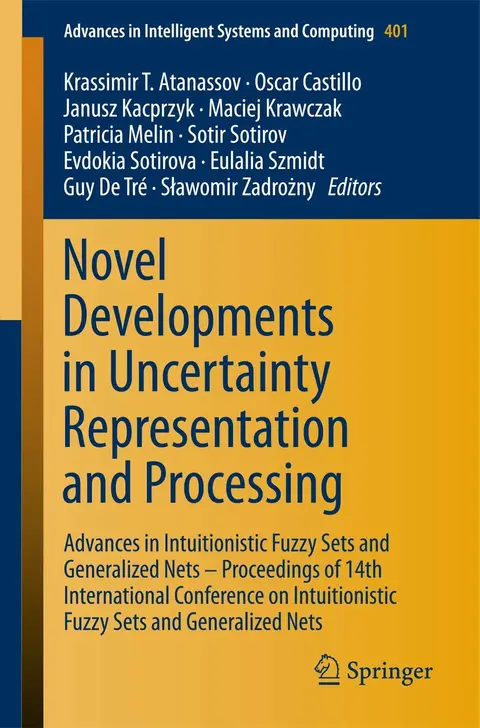 Cover of Novel Developments in Uncertainty Representation and Processing