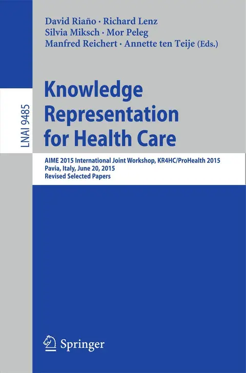 Cover of Knowledge Representation for Health Care