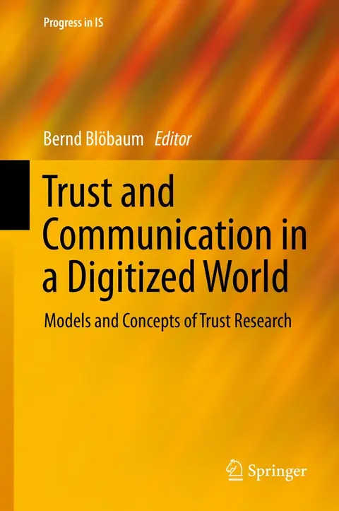 Cover of Trust and Communication in a Digitized World