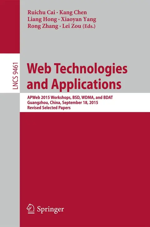 Cover of Web Technologies and Applications
