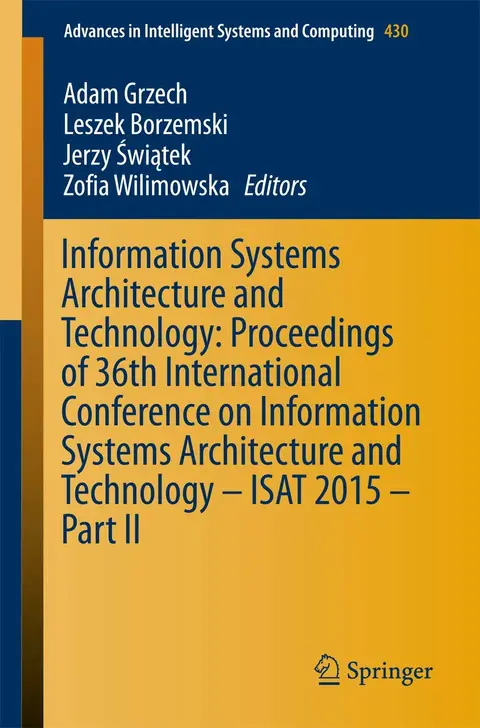 Cover of Information Systems Architecture and Technology
