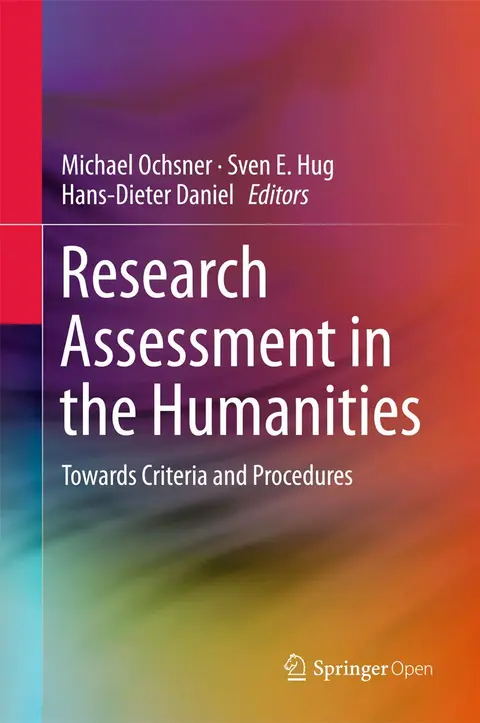 Cover of Research Assessment in the Humanities