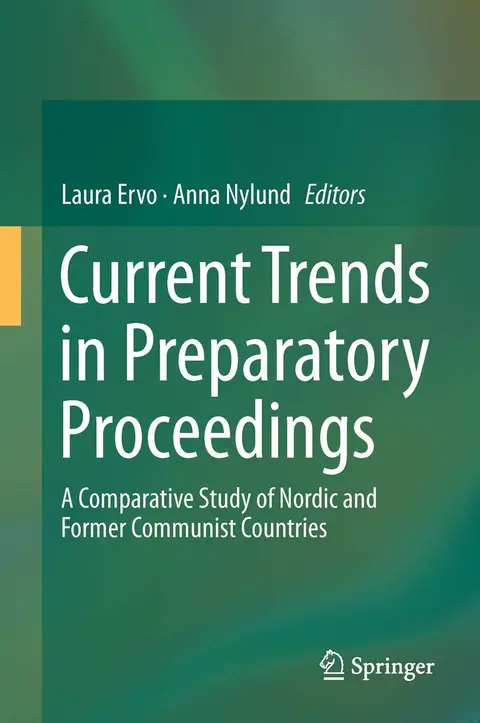 Cover of Current Trends in Preparatory Proceedings