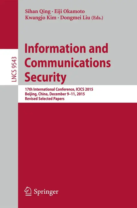 Cover of Information and Communications Security