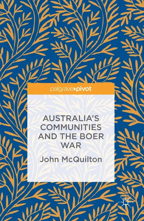 Cover of Australia's Communities and the Boer War