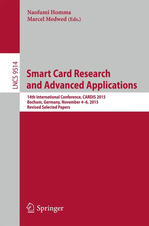 Cover of Smart Card Research and Advanced Applications