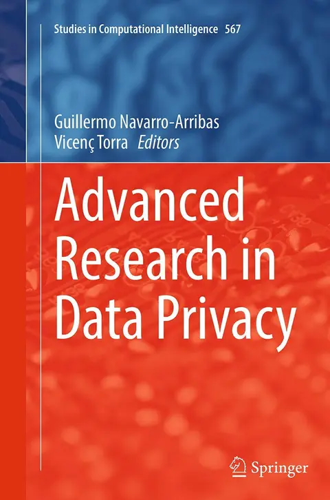 Cover of Advanced Research in Data Privacy