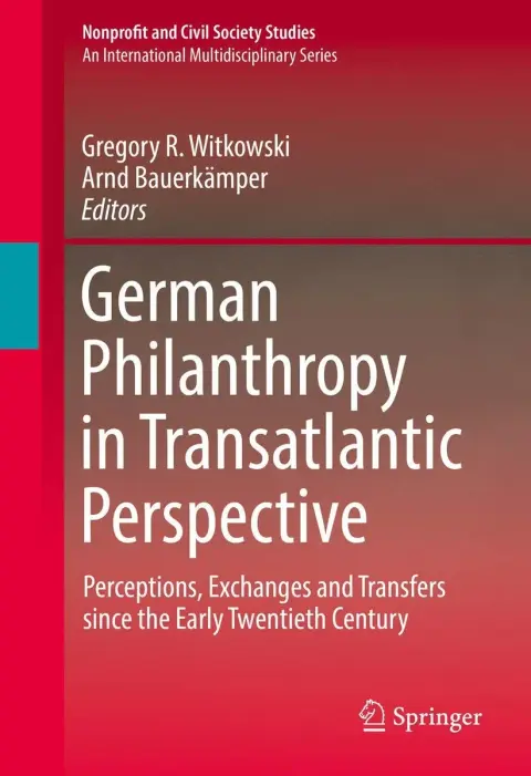 Cover of German Philanthropy in Transatlantic Perspective