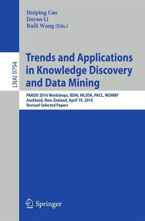 Cover of Trends and Applications in Knowledge Discovery and Data Mining