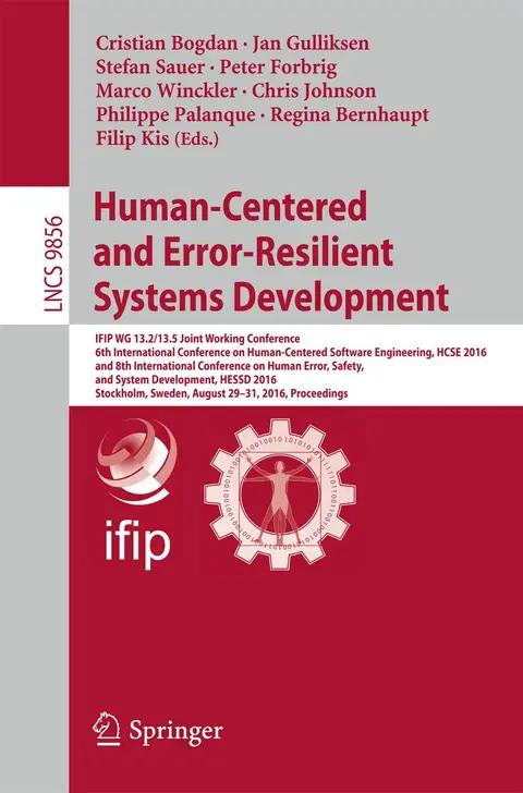 Cover of Human-centered and Error-resilient Systems Development