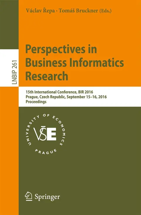 Cover of Perspectives in Business Informatics Research