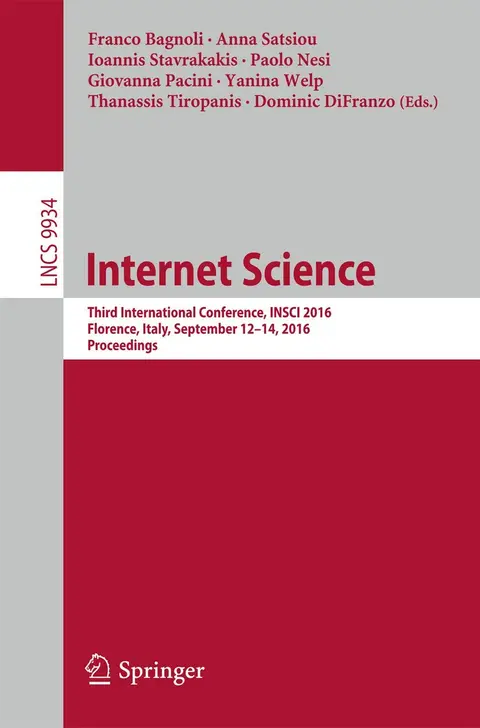 Cover of Internet Science