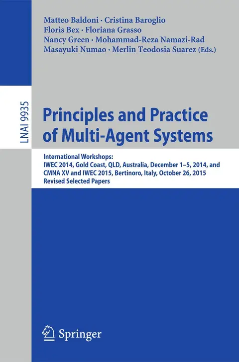 Cover of Principles of Practice in Multi-agent Systems