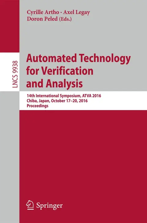 Cover of Automated Technology for Verification and Analysis
