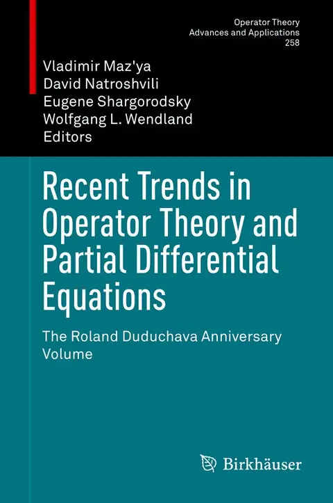 Cover of Recent Trends in Operator Theory and Partial Differential Equations