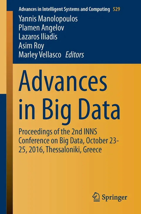 Cover of Advances in Big Data