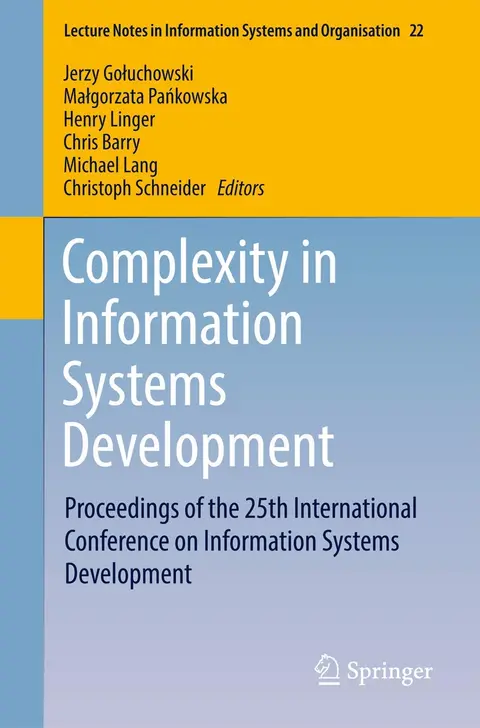 Cover of Complexity in Information Systems Development