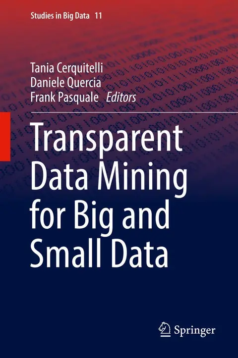 Cover of Transparent Data Mining for Big and Small Data