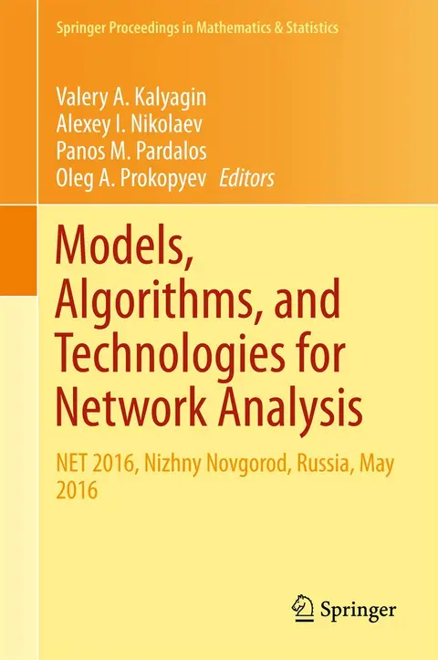 Cover of Models, Algorithms, and Technologies for Network Analysis