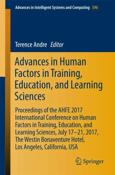 Cover of Advances in Human Factors in Training, Education, and Learning Sciences
