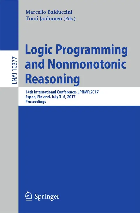 Cover of Logic Programming and Nonmonotonic Reasoning
