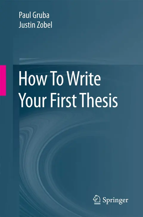 Cover of How to Write Your First Thesis