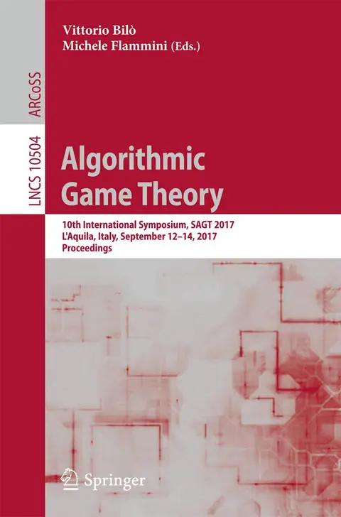 Cover of Algorithmic Game Theory